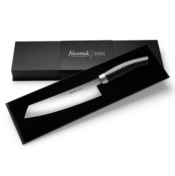 Nesmuk Soul 3.0 Kochmesser, 180mm, Edelstahlzwinge, Griff Micarta schwarz, 1 St