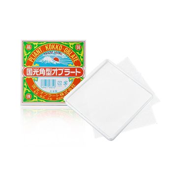 Obulato - Oblaten aus Kartoffelstärke, transparent, quadratisch, 9x9cm, 200 St