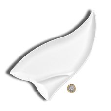 Einweg Teller Triangle Surpreme, weiß, dreieckig mit Einteilung, 260x125x14mm, 500 St