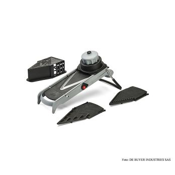 deBUYER Mandoline Viper, Edelstahl, Messer glatt & gewellt, Julienne 4+10mm, 1 St