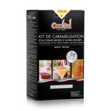 Creme Brulee Set Vanille, karamelisieren mit Flambieressenz, 50 Portionen, 51 tlg.
