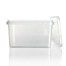 Kunststoffdose RectAcup, rechteckig, mit Deckel, 191x128x106mm, 1800ml, 1 St