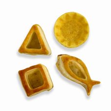 Mini-Blätterteig-Gastro Mix:  20 Fische, 24 Carrés, 24 Dreieck, 64 Mini Quiche, 596 g, 132 St