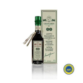 Leonardi - Aceto Balsamico di Modena IGP/g.g.A., Francobollo, 4 Jahre, 250 ml