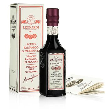 Leonardi - Aceto Balsamico di Modena IGP/g.g.A., Francobollo, 6 Jahre, 250 ml