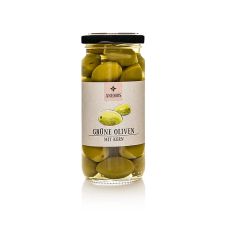 Grüne Oliven, mit Kern, in Lake, ANEMOS, 227 g