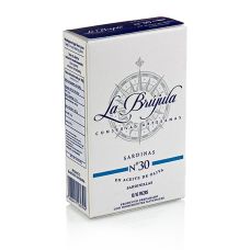 Sardinen, ganz, in Olivenöl, 12-15 Stück, La Brújula, 115 g