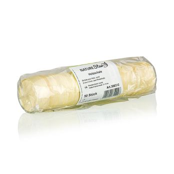 Einweg Holz-Timbale (Becher),  Ø5cm, 2cm hoch (halten keine Flüssigkeit), 50 St