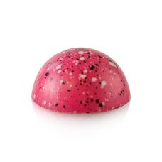 Schokoform Halbkugel, groß, rosa, Ø80x40mm, La Rose Noire, 900 g, 45 St