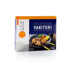 Yakitori-Hühnchenspieße, vom Keulenfleisch, 8x30g, TK, 240 g