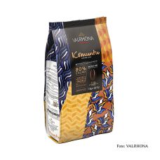 Valrhona Komuntu 80 %, Callets, Bitter Couverture (48579) 100 Jahre Jubiläum, 3 kg