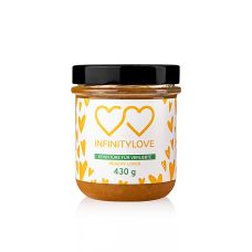 INFINITYLOVE Peach - Pfirsich Konfitüre Extra, 430 g