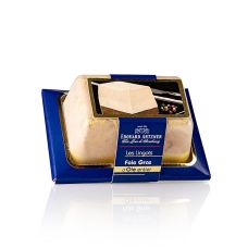 Gänsestopfleberblock, Foie Gras, mit Stücken, Trapezschale, Feyel, 180 g