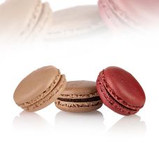 Amarella Macarons Mischung, 3 Sorten Choba Choba Schokolade, TK, 180 g, 12 St