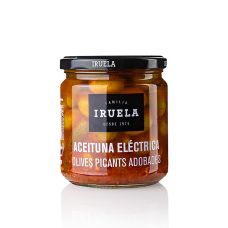Aceituna Electrica, Grüne Oliven mit Stein, pikant, Iruela, 365 g