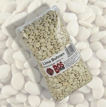Bohnen, Lima Bohnen - Haricots de Lima, hell, getrocknet, 1 kg