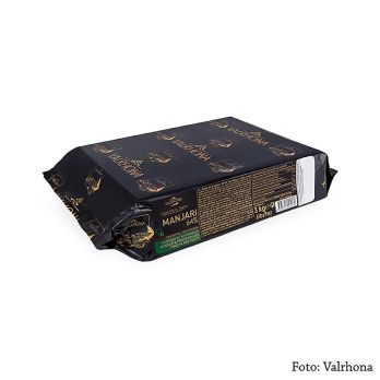 Valrhona Manjari Grand Cru, dunkle Couverture, Block, 64% Kakao, Madagaskar, 3 kg