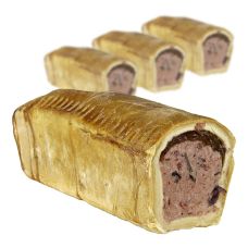Pâté vom Hirsch, Farce vom Hirsch, mit Stücken und Nüssen, TK, 2 kg, 4 x 500g