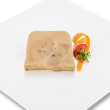 Gänsestopfleberblock, mit Stücken, Foie Gras, Trapez, Halbkonserve, Rougié, 1 kg