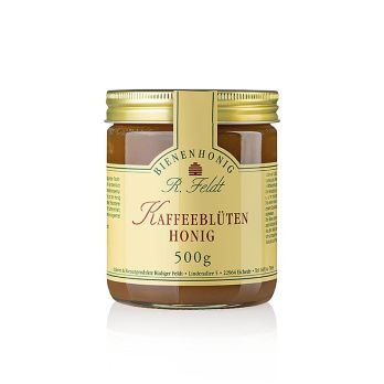 Kaffeeblüten-Honig, dunkel, cremig, mild-feinaromatisch, 500 g