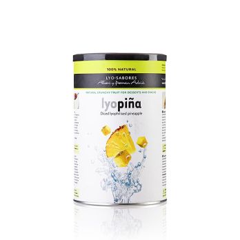 Lyo-Sabores, gefriergetrocknete Ananas-Würfel, 6-9mm, 100 g