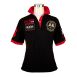 BOS FOOD EDITION Polo-Shirt La Guajiro, Kurzarm, schwarz/rot, Damen Gr. L, 1 St