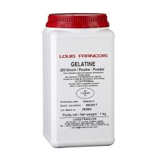 Gelatine Pulver, weiss, 200 Bloom, Louis Francois, 1 kg