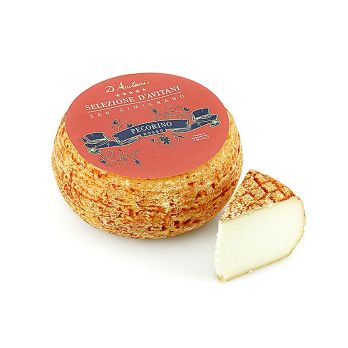 Pecorino Rosso, Schafskäse mit roter Rinde (Tomatenmark), ca. 6 Monate gereift, ca.1,2 kg