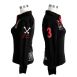 EDITION BOS FOOD Polo-Shirt La Guajiro, Langarm, schwarz/rot, Damen Gr. XS, 1 St