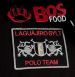 BOS FOOD EDITION Polohemd La Guajiro, Langarm, schwarz/rot, Herren Gr. 3XL, weit, 1 St