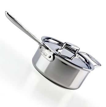 All-Clad Stielkasserolle d5 Serie, mit Griff&Deckel - Induktion, ø 20,3cm, 2,8 L, 1 St