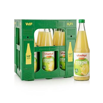 Zitronensaft, 100% Direktsaft, ungezuckert, Voelkel, BIO, 4,2 l, 6 x 700ml