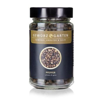 Gewürzgarten Pfeffer, schwarz, ganz, 120 g