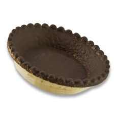 Dessert-Tartelettes, rund, ø 9cm, H 2cm, Mürbeteig/Schokoglasur, 3,96 kg, 120 St