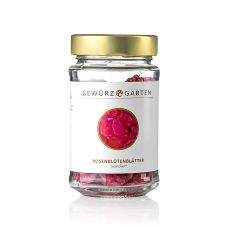 Gewürzgarten Rosenblütenblätter, kandiert, 75 g
