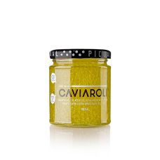 Caviaroli® Olivenölkaviar, kleine Perlen aus extra nativem Olivenöl, gelb, 200 g