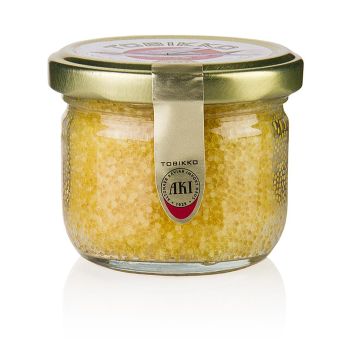 Original Tobiko - Fliegender Fisch-Rogen, gelb, mit Yuzu, 90 g