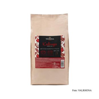 Valrhona Kalingo, dunkle Couverture, Callets, 65% Kakao, reine Grenada Bohnen, 3 kg