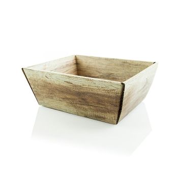 Präsentkorb, 4-eckig, Wood, -klein-, 190x140x110mm, 1 St
