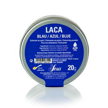 Sosa Lebensmittelfarbe, Puder, Blau, fettlöslich, 20 g
