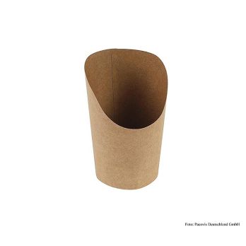 Einweg Naturesse Take Away Wrap Becher, Kraft/PLA, 480ml, 8/6x14cm, 50 St