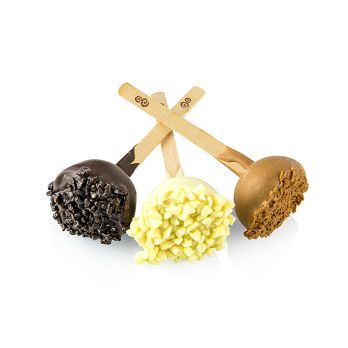 Dessert Lollies, 3 Sorten,  ø 3x10,5cm, 1,2 kg, ca.57 St