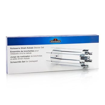 Napoleon Grillzubehör - Schaschlik-Set für Drehspieß mit 6 Spießen, 7 tlg.