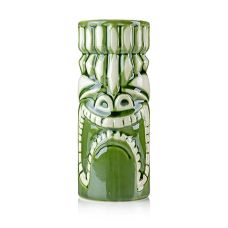 Tiki Becher Kuna Loa, grün, 330ml, Libbey Glass (00864), 1 St