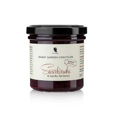 Sweet Garden Confiture - Sauerkirsch & Tahiti Vanille Fruchtaufstrich, Mea Rosa, 180 g