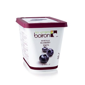 Boiron Wilde Heidelbeere Püree (Blaubeer/ Myrtilles) ungezuckert, TK, 1 kg