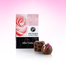 Trüffel & Pralinen-Mischung, Alles Liebe, mit Alkohol, Peters, 25 g, 2 St