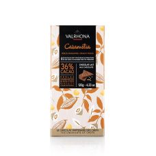 Valrhona Caramelia - Vollmilchschokolade, mit Puffweizen, 36% Kakao, 120 g