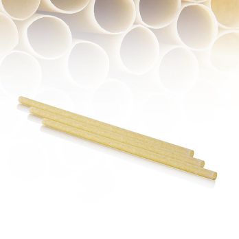 Natur Trinkhalme Classic Pomom, L 25cm, Ø 8mm, 200 St