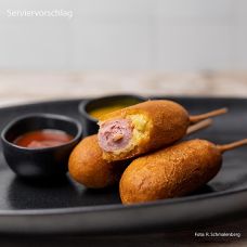 Corn Dogs am Stiel,  Damhus, TK, 3 kg, 40 x 75g